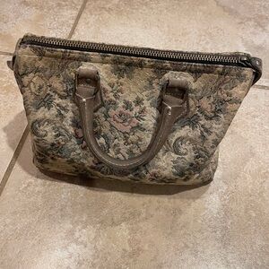 Vintage Floral Satchel Bag